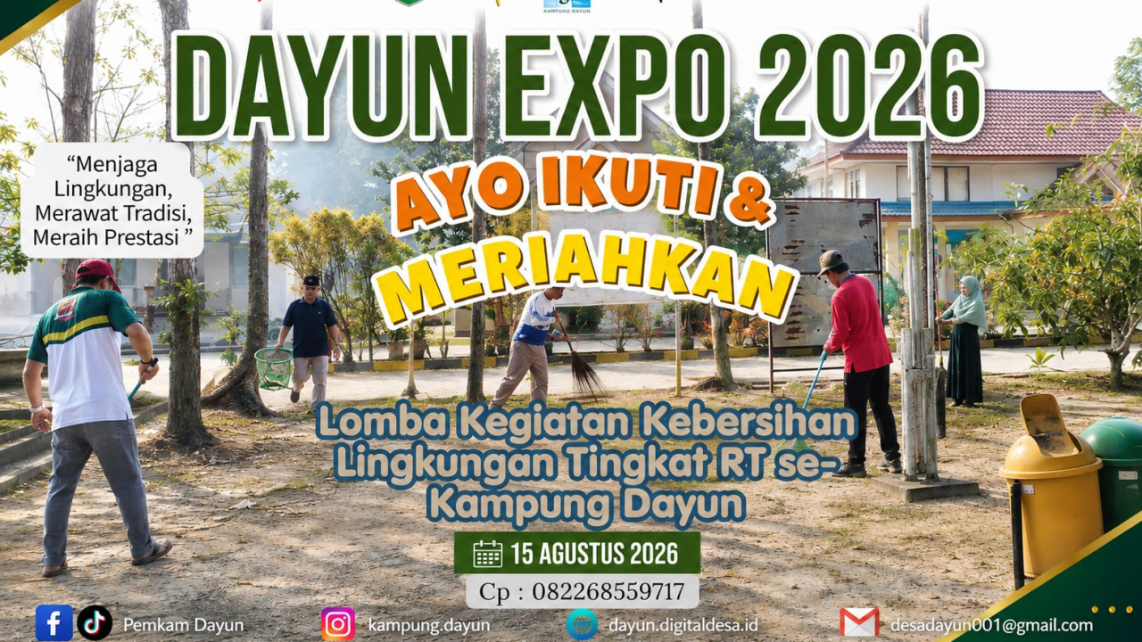 Dayun Expo 2026 Lomba Kebersihan Lingkungan Tingkat RT
