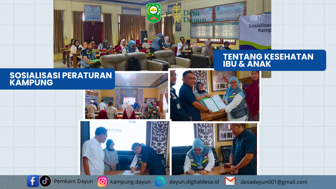 Sosialisasi Kesehatan Ibu dan Anak di Kampung Dayun Siak