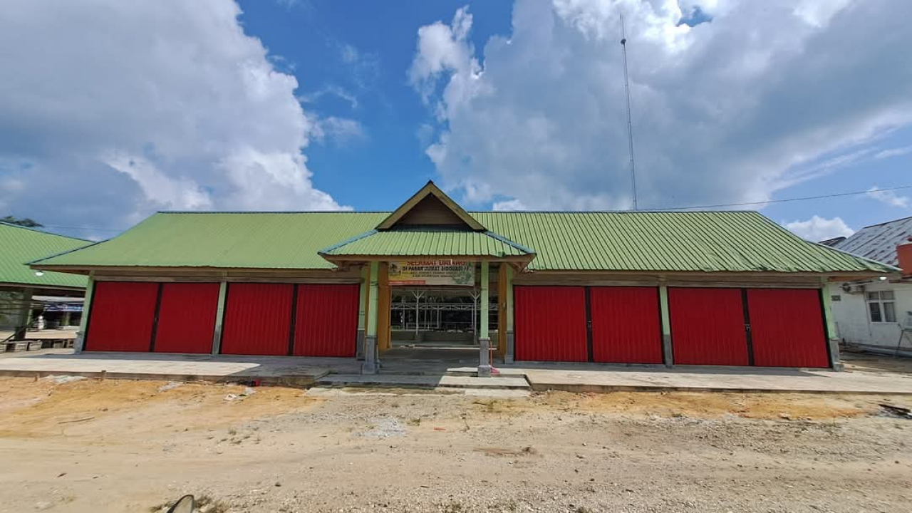 Pembangunan Infrastruktur Kios Pasar Desa Sidodadi Guna Menunjang Usaha BUMDes