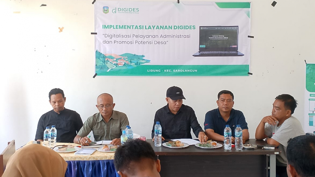 PELATIHAN IMPLEMENTASI DIGIDES DI DESA LIDUNG KECAMATAN SAROLANGUN KABUPATEN SAROLANGUN