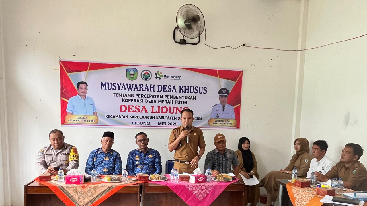 Musyawarah desa Khusus Tentang Percepatan Pembentukan Koperasi Merah Putih
