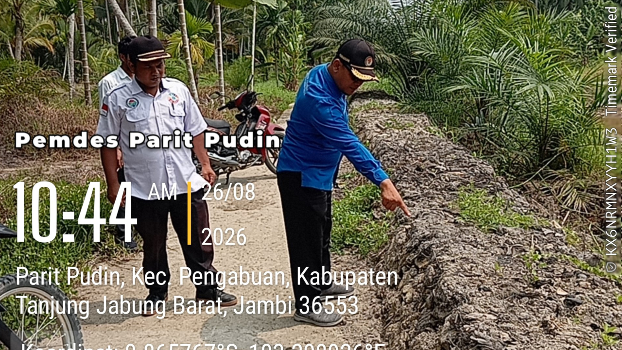 Monitoring Dana Desa Tahap 1 Desa Parit Pudin Berjalan Lancar