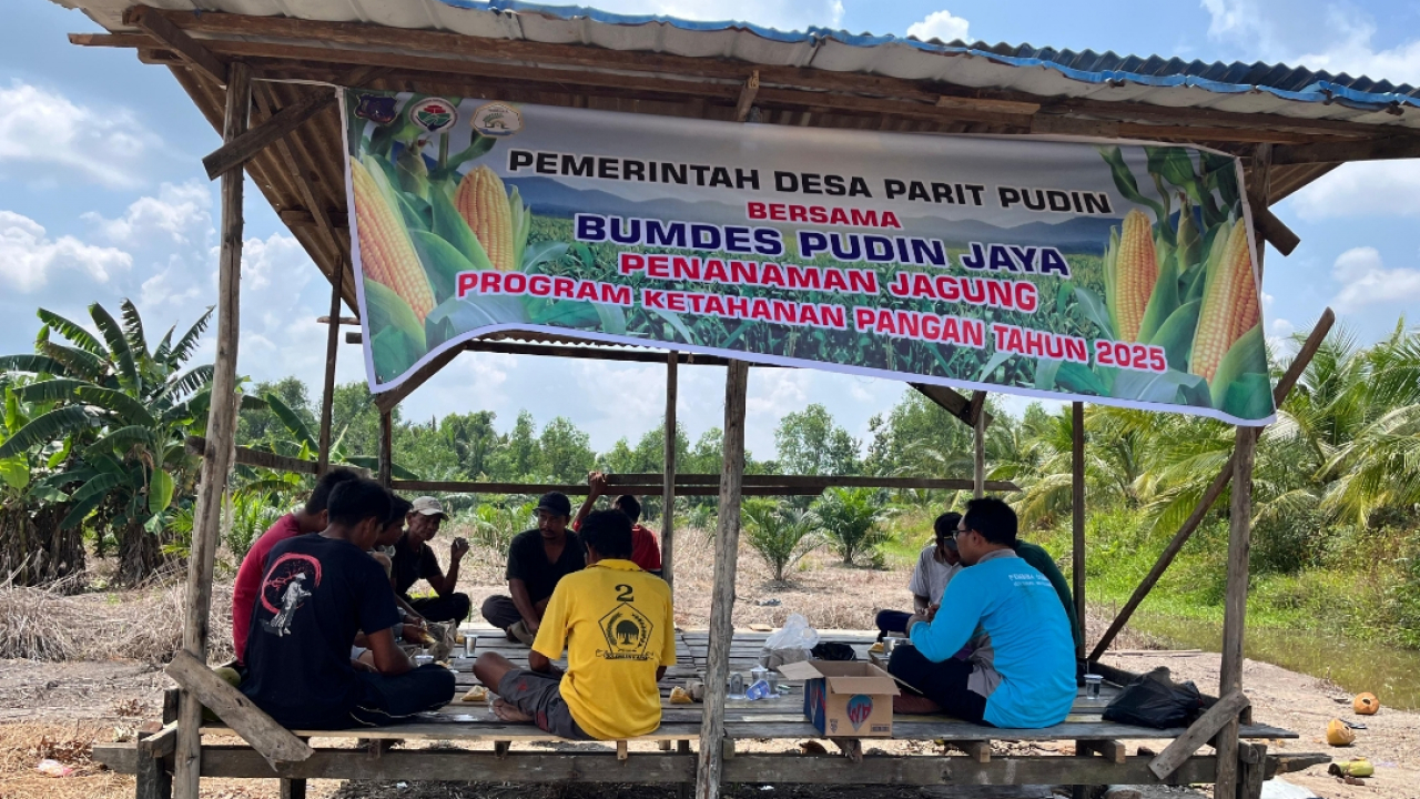 Penguatan Ketahanan Pangan melalui Penanaman Jagung di Desa Parit Pudin