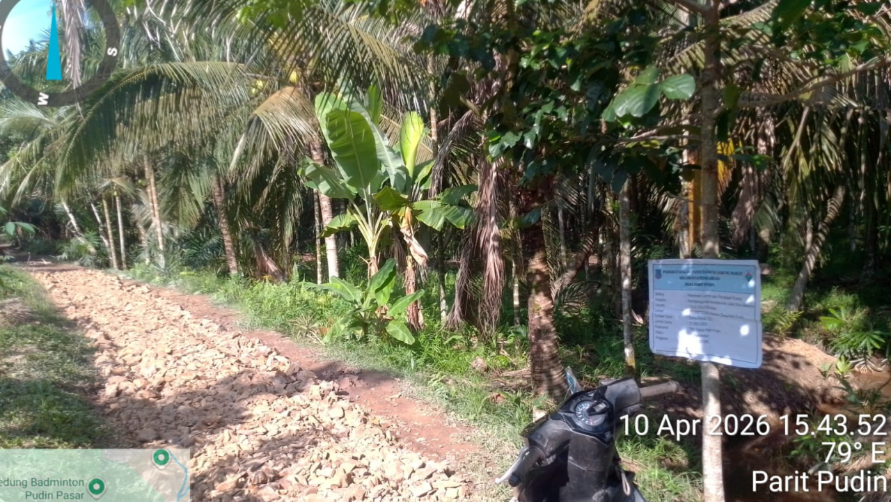 Pembangunan Desa Parit Pudin Tetap Berjalan Meski Efisiensi