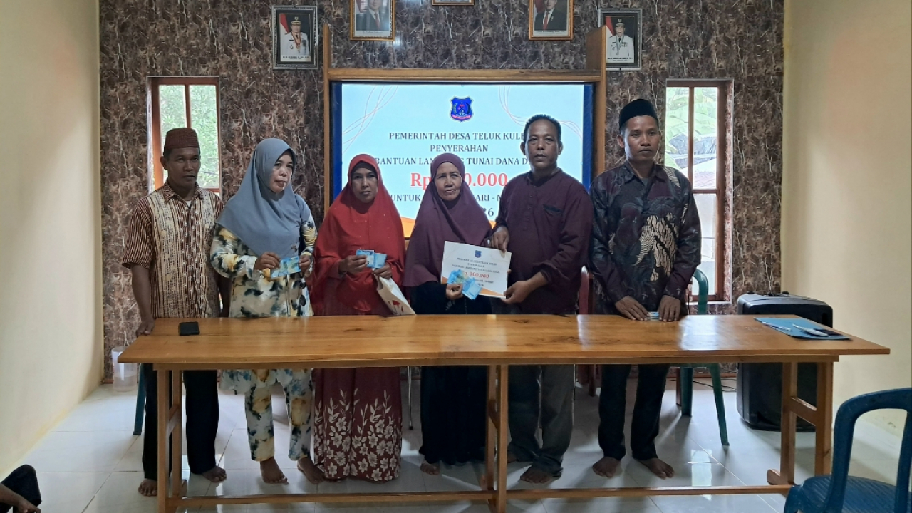 Desa Teluk Kulbi Salurkan BLT Januari–Maret 2026 kepada 12 KPM