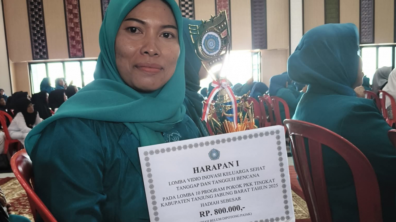 Desa Teluk Kulbi Raih Juara Harapan I Lomba Video Inovasi Keluarga Sehat, Tanggap dan Tangguh Bencana