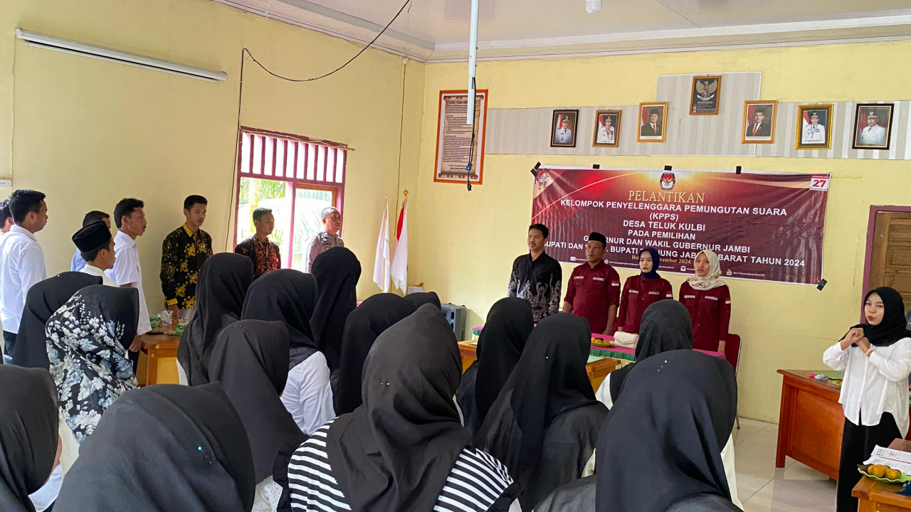 PELANTIKAN KPPS DESA TELUK KULBI PILKADA 2024