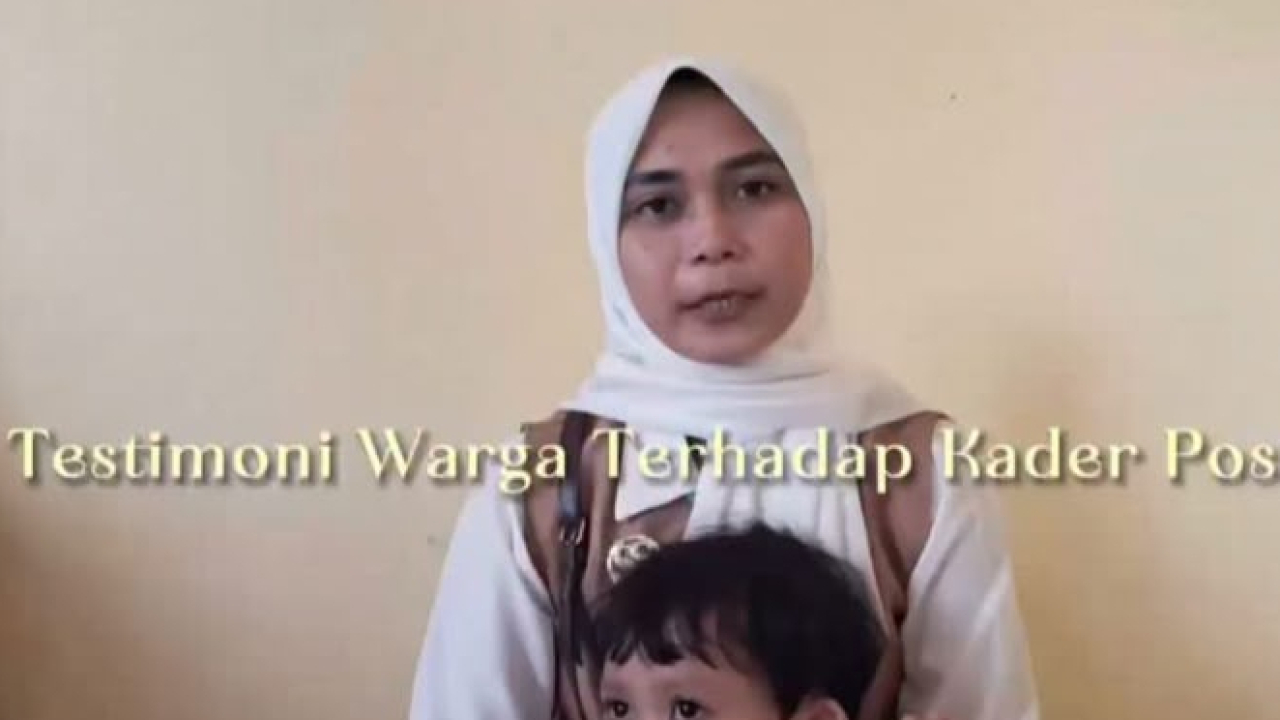Testimoni warga terhadap kegiatan kader posyandu
