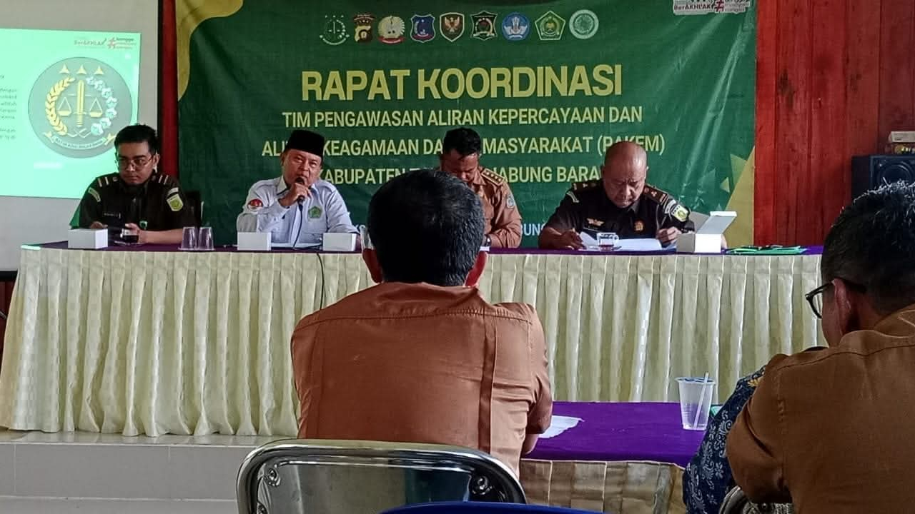Koordinasi Pengawasan Aliran Kepercayaan Tanjung Jabung Barat