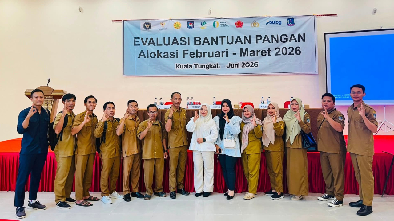 Optimalkan Penyaluran, Tim Banpang Betara Hadiri Evaluasi Bantuan Pangan di Hotel AW Syariah Kuala Tungkal