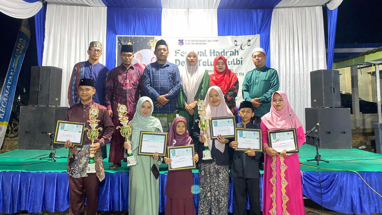 Festival Hadrah Meriahkan Peringatan HUT ke-80 Republik Indonesia di Desa Teluk Kulbi