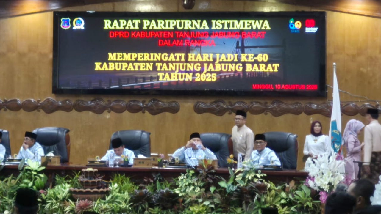 Rapat Paripurna Peringatan Hari Jadi ke-60 Kabupaten Tanjung Jabung Barat