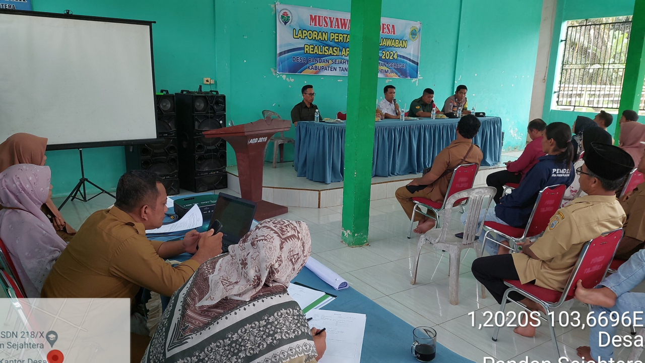 Transparansi Anggaran, Wujudkan Desa Pandan Sejahtera yang Berkembang