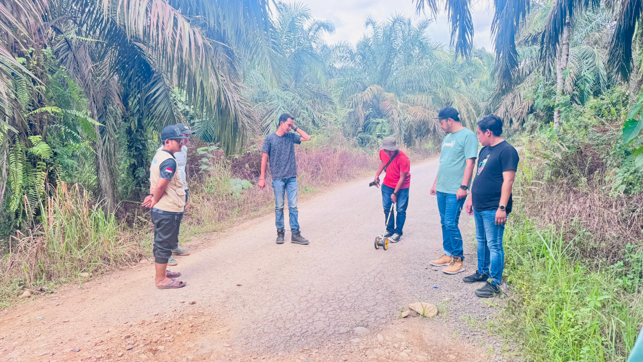 Aspal Baru! Jalan Pemunyian-Tebo Pandak Lebih Mulus