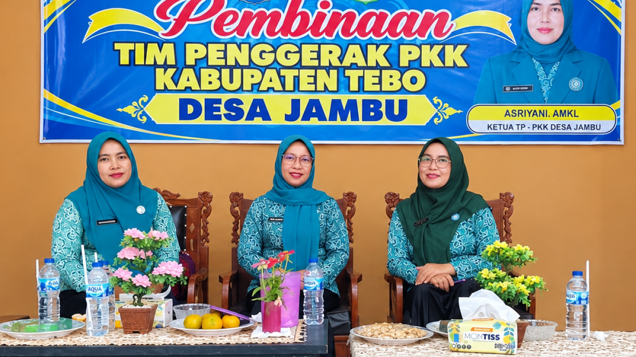 Ketua PKK Kabupaten Tebo Gelar Pembinaan di Desa Jambu
