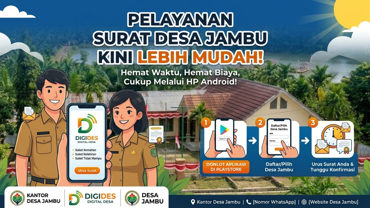 PENGURUSAN SURAT DESA CUKUP DARI RUMAH