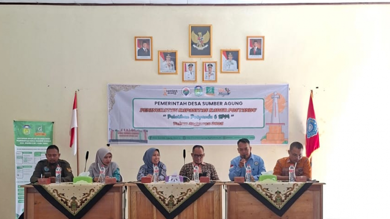PENINGKATAN KAPASITAS KADER POSYANDU ''PELATIHAN POSYANDU 6 SPM'' DI DESA SUMBER AGUNG