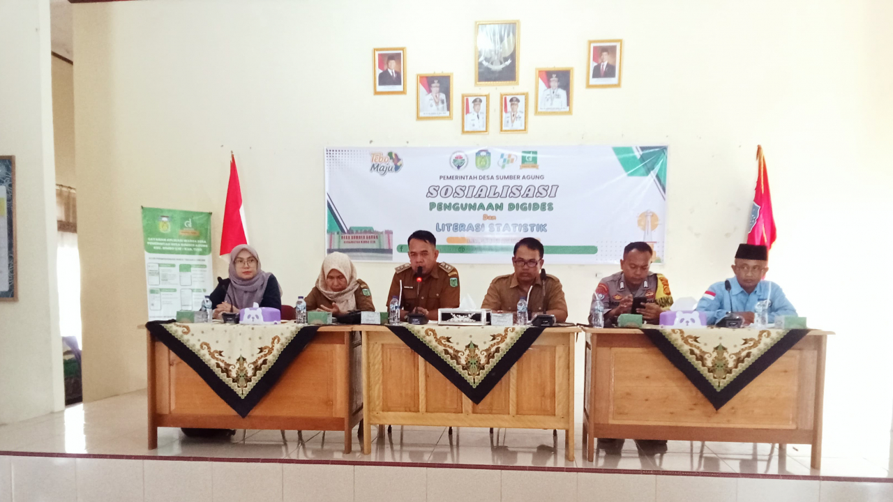 SOSIALISASI PENGGUNAAN DIGIDES DAN LITERASI STATISTIK DI DESA SUMBER AGUNG ''MENINGKATKAN KETERAMPILAN MASYARAKAT UNTUK PEMBANGUNAN DESA''