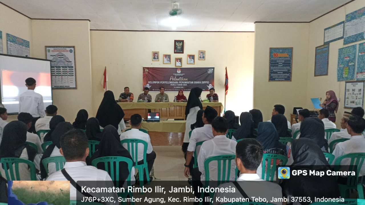 PELANTIKAN KPPS DESA SUMBER AGUNG OLEH PPS