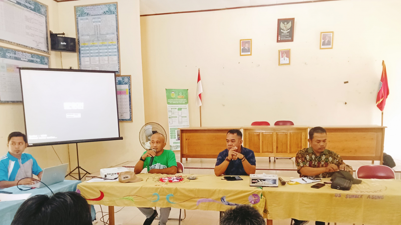 RAPAT KOORDINASI PEMERINTAH DESA SUMBER AGUNG BERSAMA BPD, PLD, BUMDES, SERTA PETANI TENTANG PROGAM KETAHANAN PANGAN (KETAPANG)