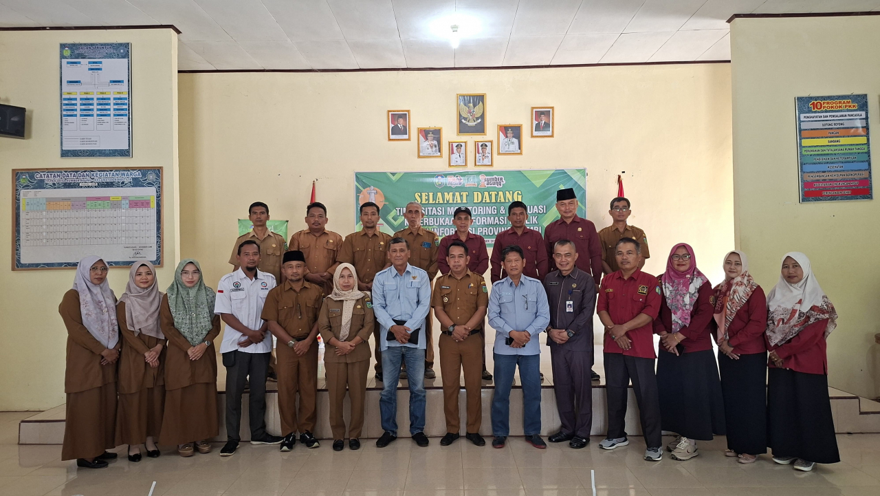 Visitasi Monev Komisi Informasi Provinsi Jambi ke Desa Sumber Agung