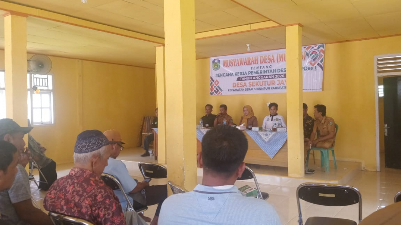 Rapat Musdes RKPDes Tahun Anggaran 2026
