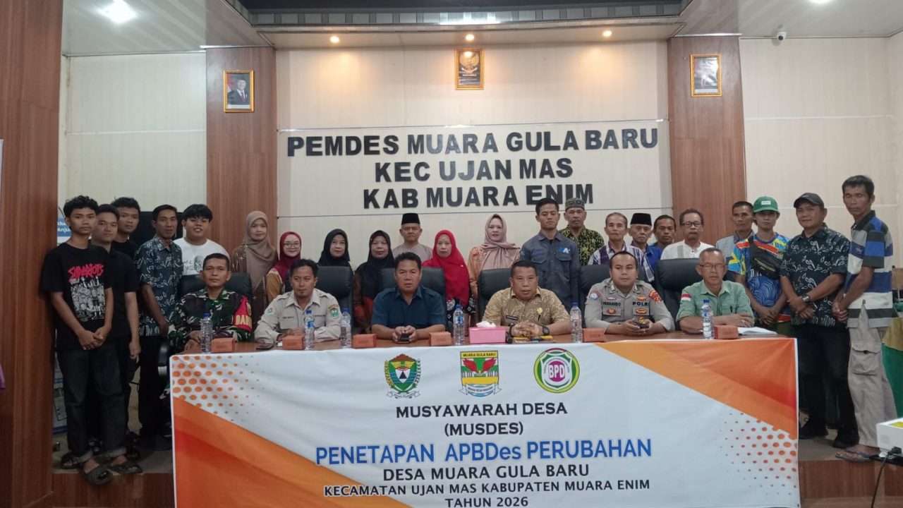 BPD Muara Gula Baru melaksanakan Musdes APBDes Perubahan tahun 2026