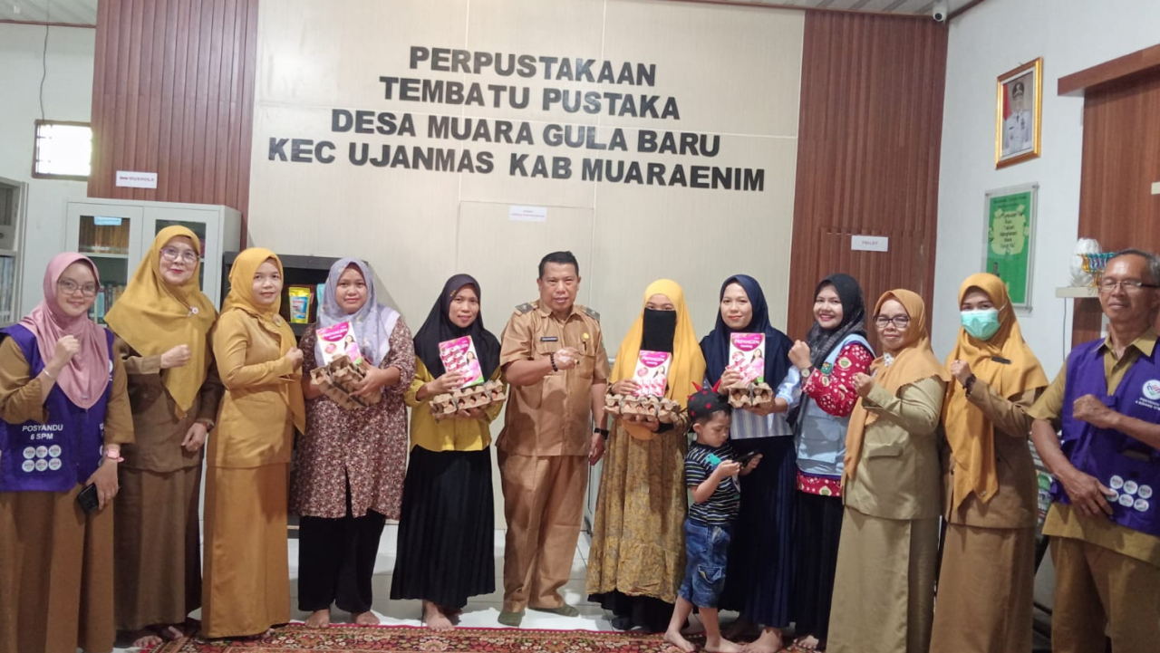 Pemdes Muara Gula Baru Salurkan Makanan Tambahan bagi Ibu Hamil