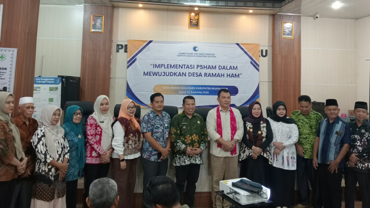Sosialisasi dan Penguatan HAM di Desa Muara Gula Baru