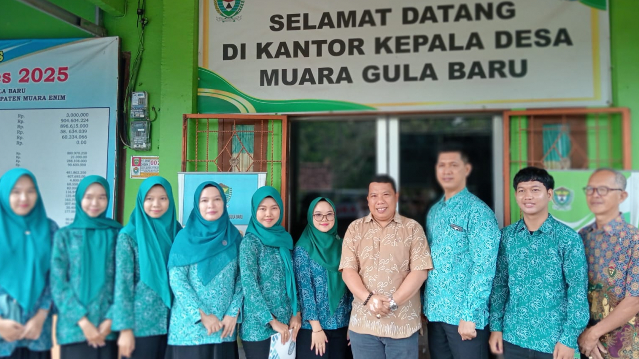 Pengurus TP PKK Kabupaten Muara Enim melakukan kunjungan ke Desa Muara Gula Baru, Kecamatan Ujan Mas