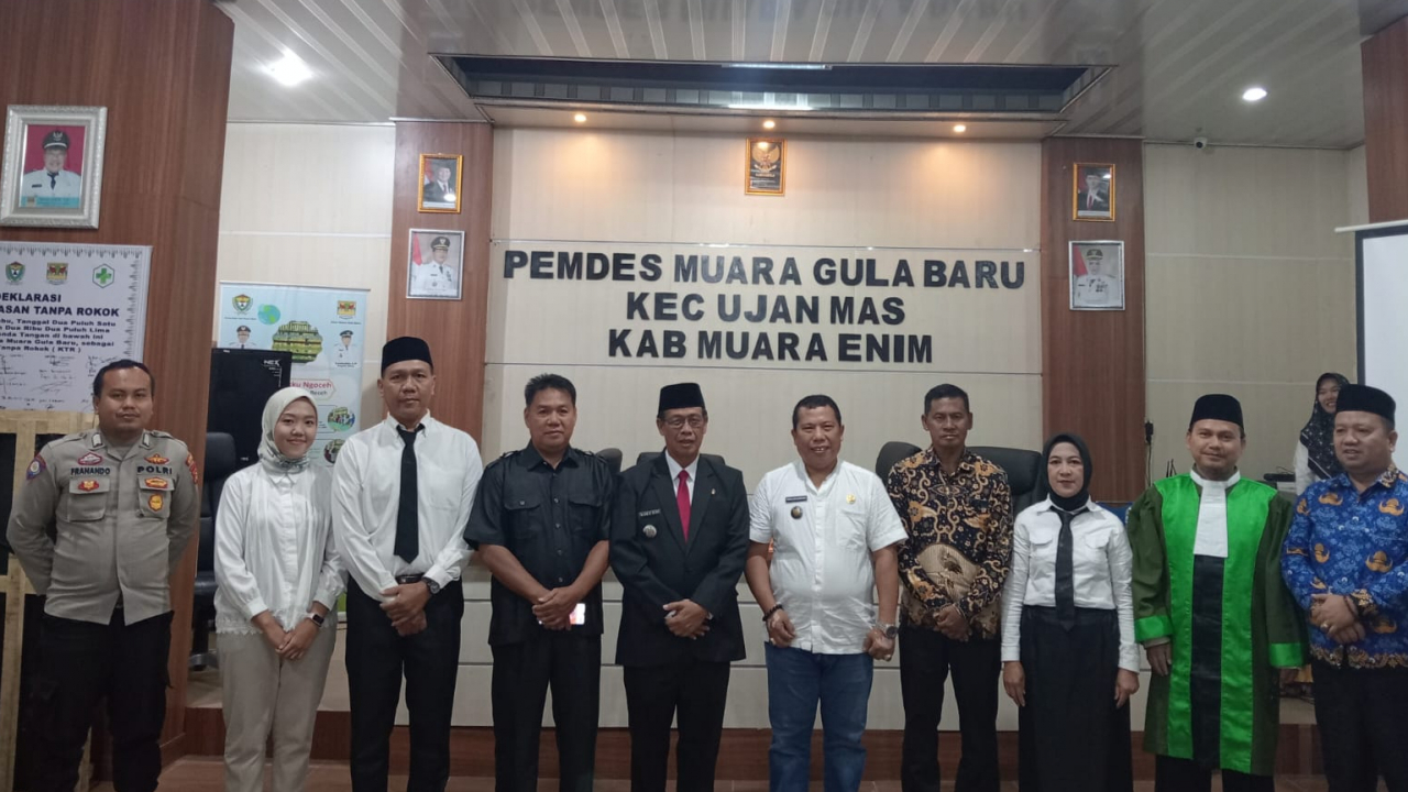 Camat Ujan Mas melantik anggota BPD paw Desa Muara Gula Baru