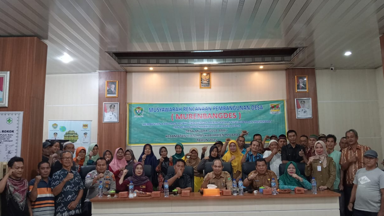 Desa Muara Gula Baru melaksanakan musrenbangdes tahun 2025