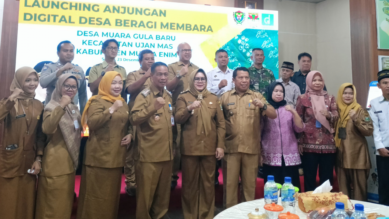 Desa Muara Gula Baru  resmi meluncurkan Anjungan Digital Desa Beragi Membara