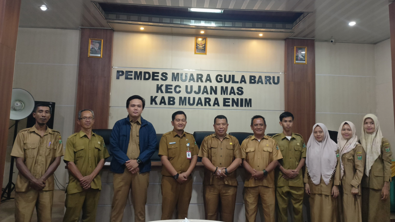 Sekcam Ujan Mas yang baru, Bapak Erdiansyah, SE, melakukan kunjungan ke Desa Muara Gula Baru.