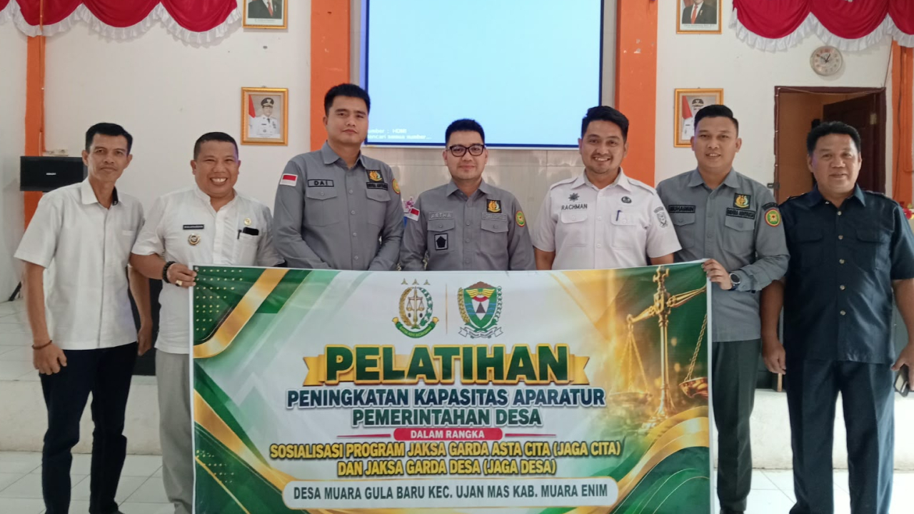 Sosialisasi Jaksa Garda Asta Cita (Jaga Cita) dan Jaksa Garda Desa (Jaga Desa) di Kecamatan Ujan Mas.