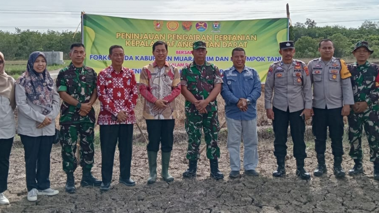Peninjauan Pengairan Pertanian Kepala Staf Angkatan Darat melalui Zoom Metting