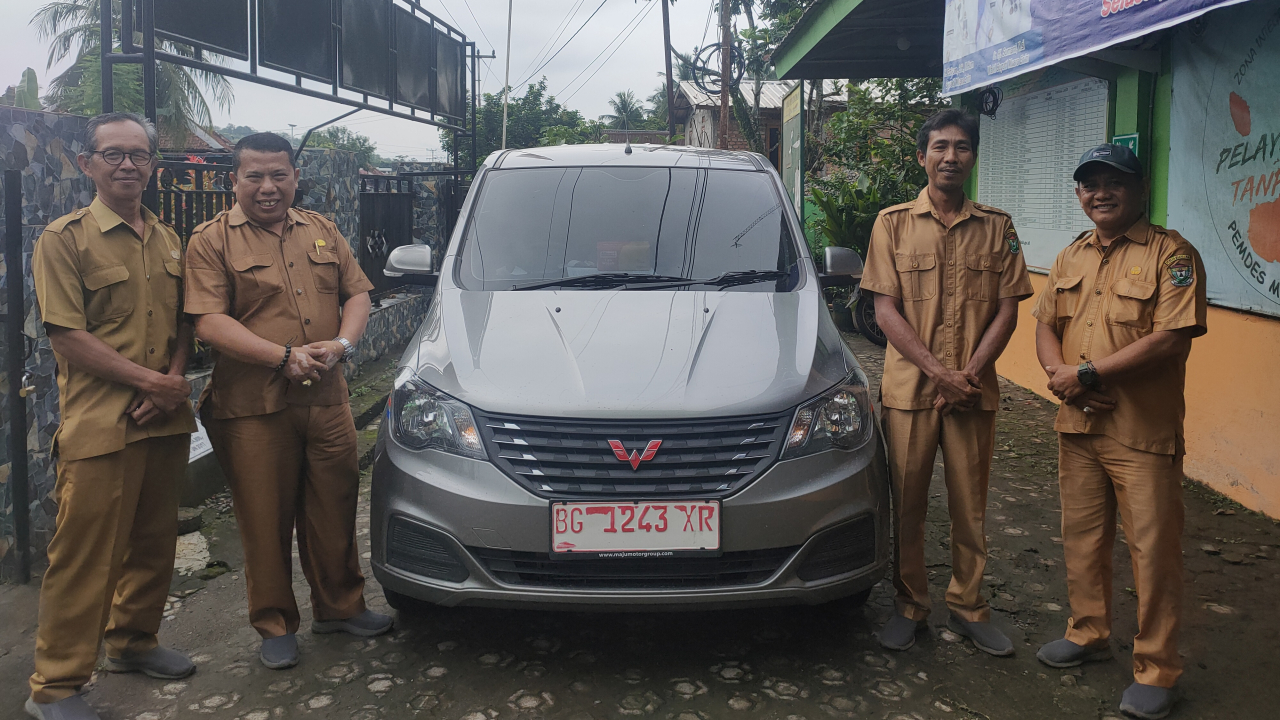 Desa Muara Gula Baru menerima kendaraan operasional desa program membara