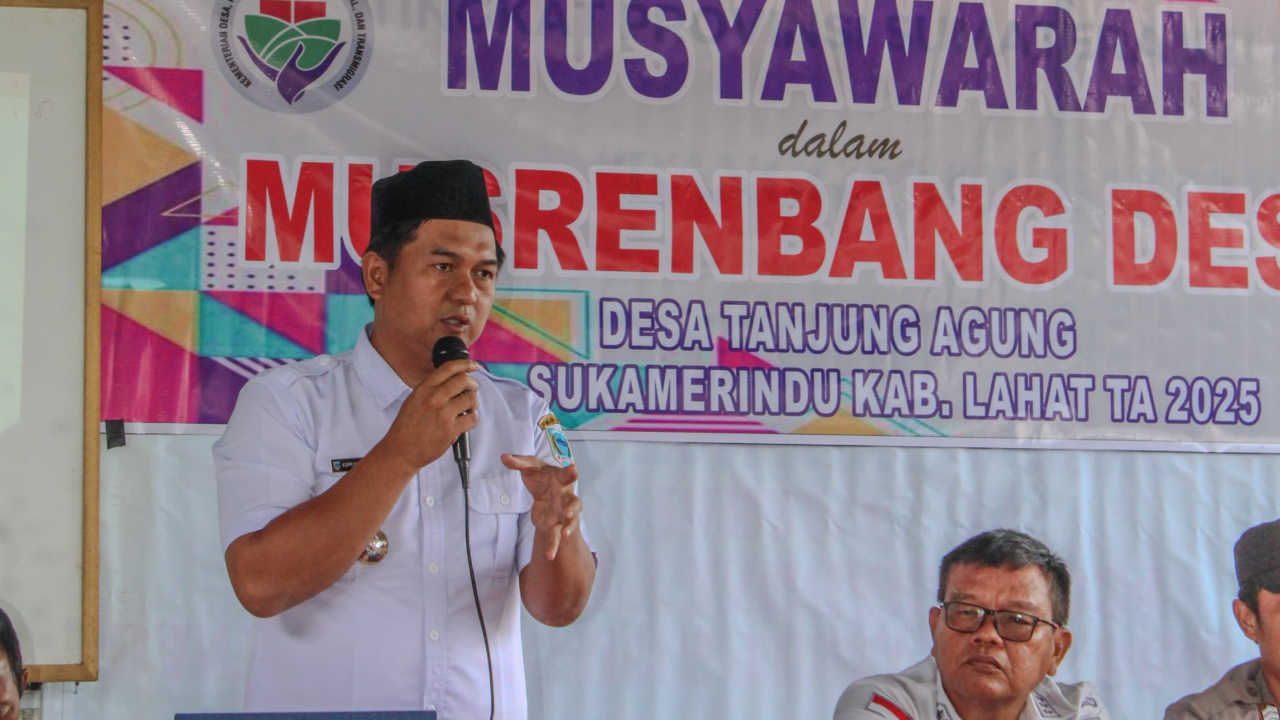 Musrenbangdes TA 2025 Desa Tanjung Agung Kecamatan Sukamerind