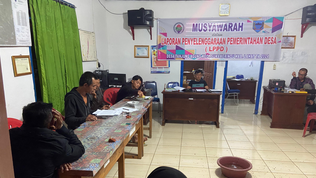 Laporan Pertanggungjawaban Pemerintah Desa Tanjung Agung Tahun 2024 Disampaikan Kepada BPD