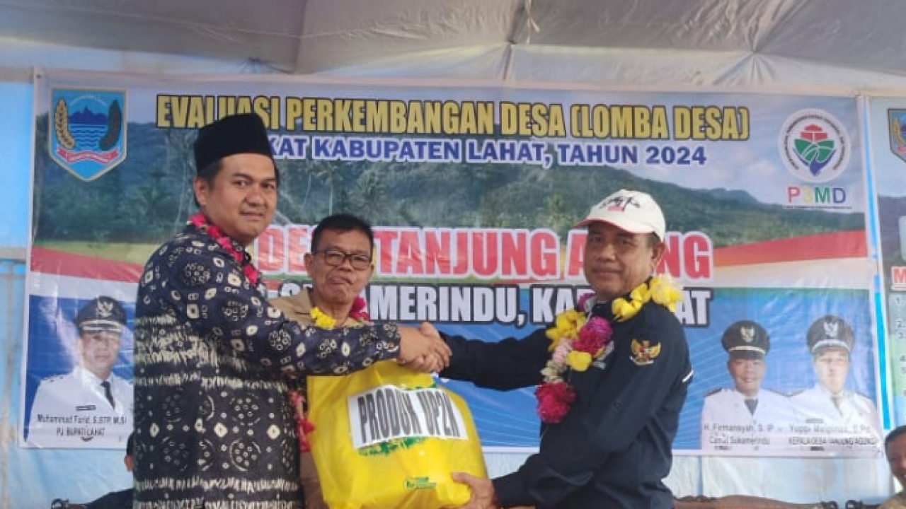 Tanjung Mewakili Lahat Pada lomba Desa Tingkat Propinsi sumatera Selatan