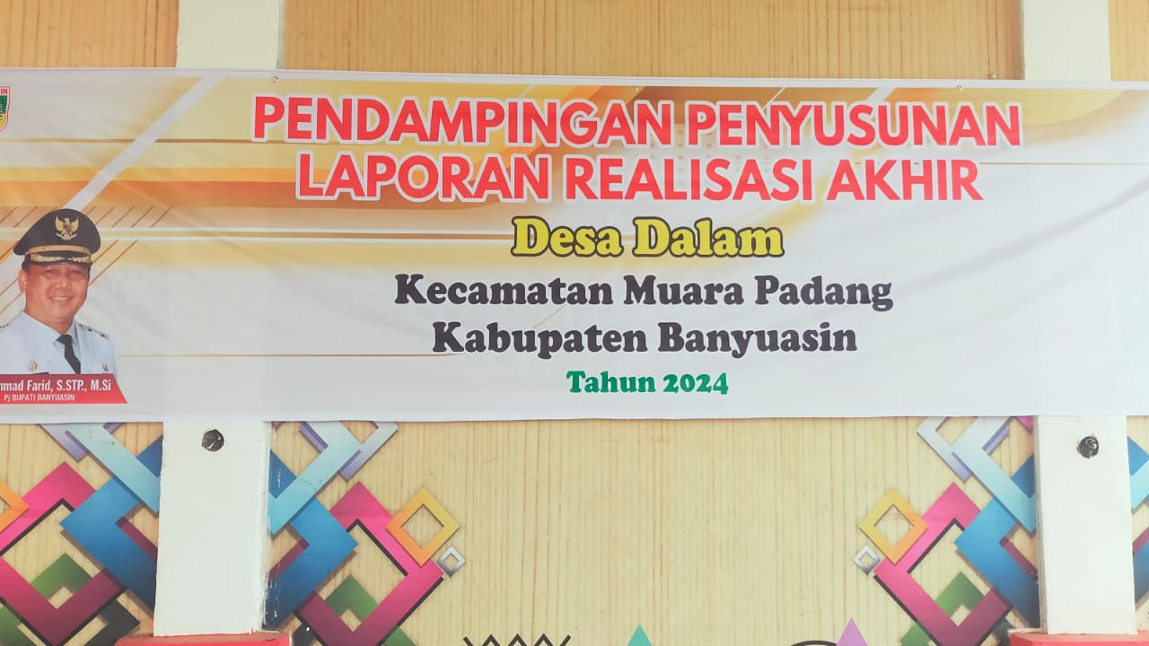 Pendampingan Penyusunan Laporan Realisasi Akhir Tahun Anggaran 2024 di Desa Karang Anyar