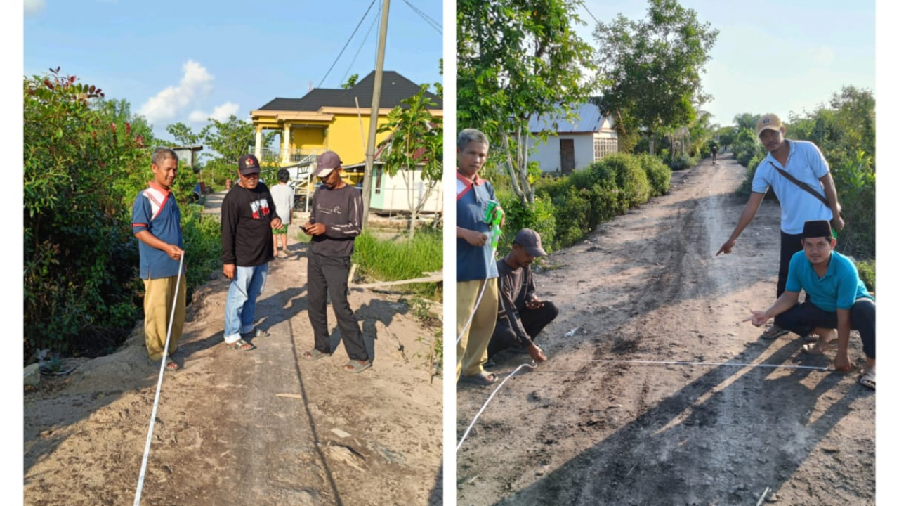 Perencanaan  Pembangunan Jalan Cor Beton  Desa Upang Jaya