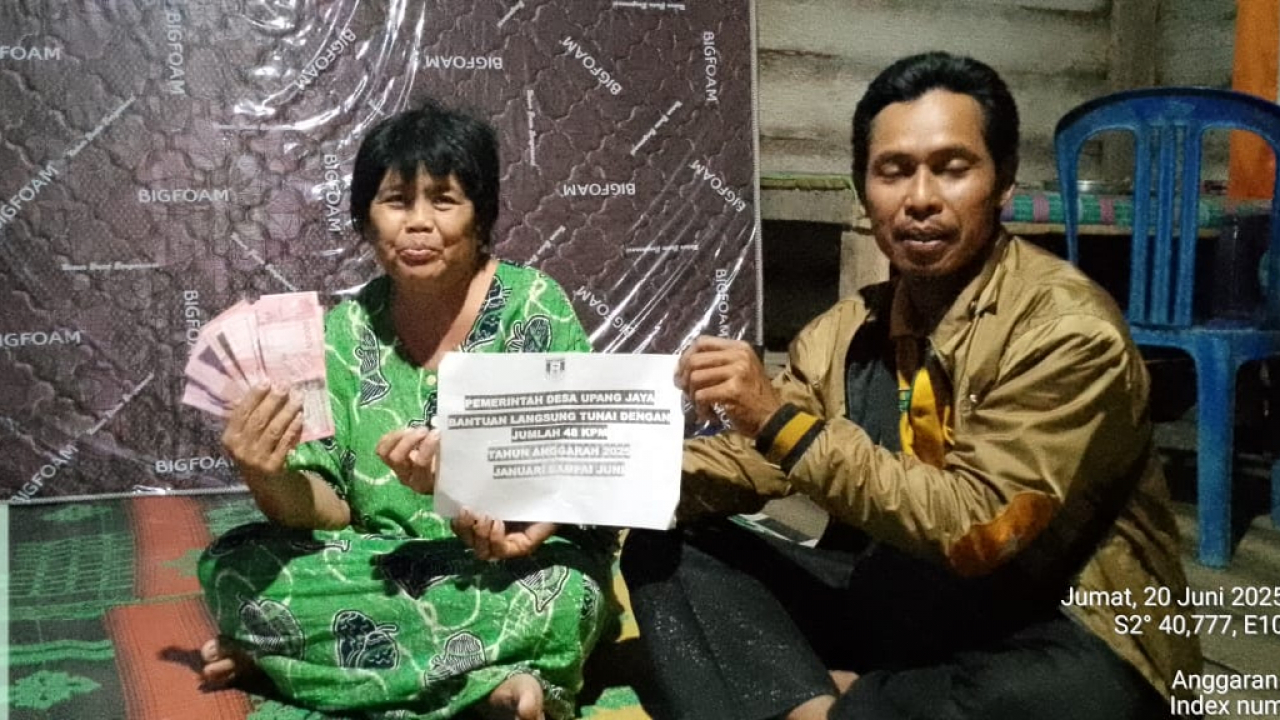 Penyaluran BLT Januari-Juni 2025 di Desa Upang Jaya