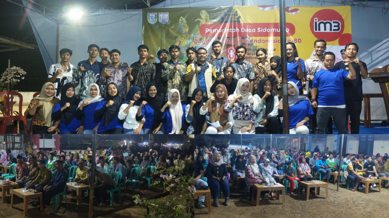 Semarak Malam Pembagian Hadiah Lomba Agustusan di Desa Sidomulyo Tahun 2025