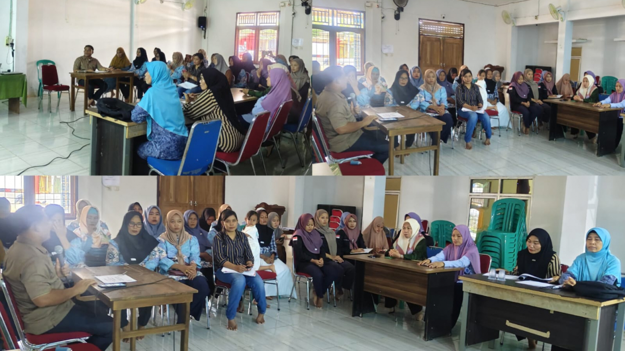 Pak Kades Sidomulyo Gelar Rapat Bersama Ibu-Ibu PKK untuk Persiapan Lomba Desa Tingkat Provinsi
