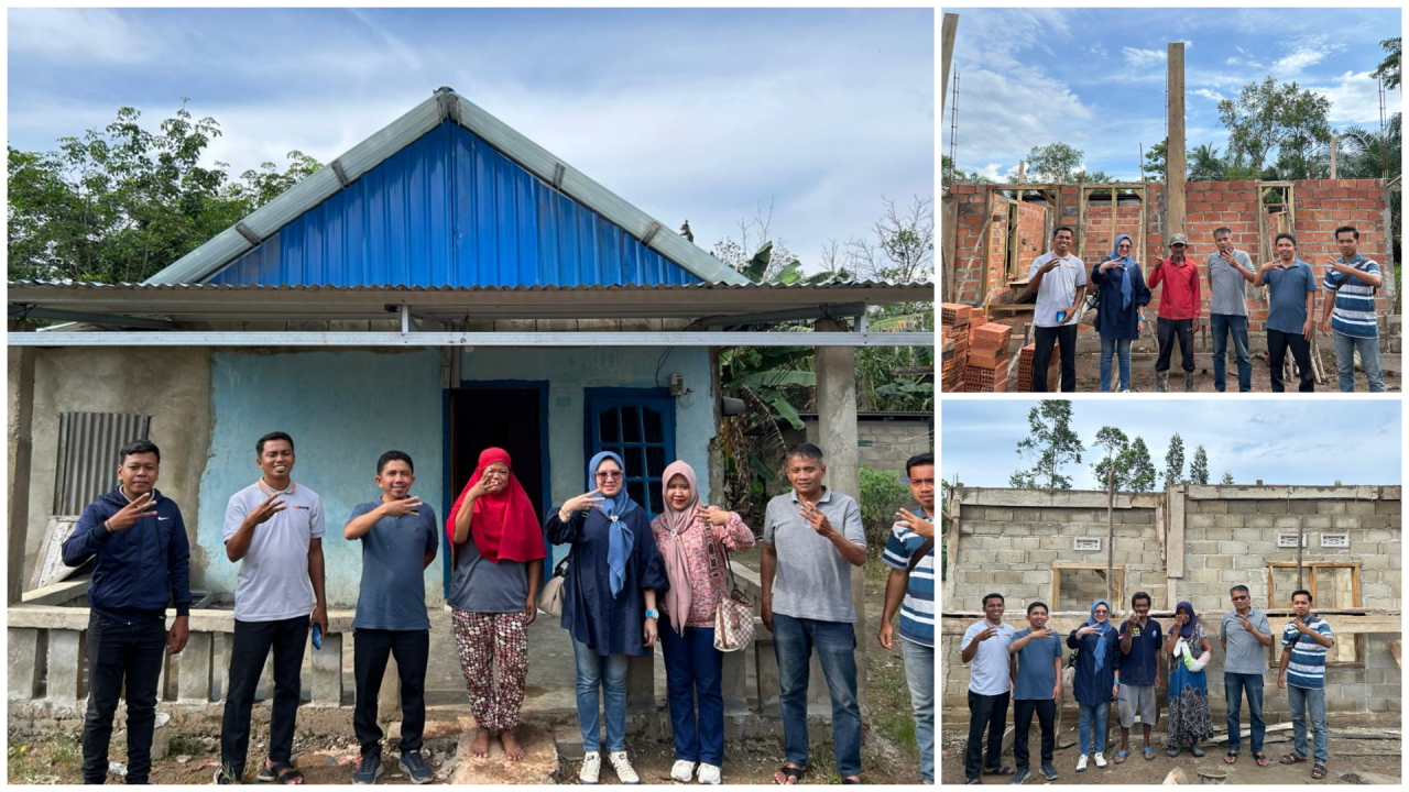 Kunjungan Dinas Perkimtan Kabupaten Banyuasin Terkait Bantuan RTLH/Bedah Rumah di Desa Sidomulyo