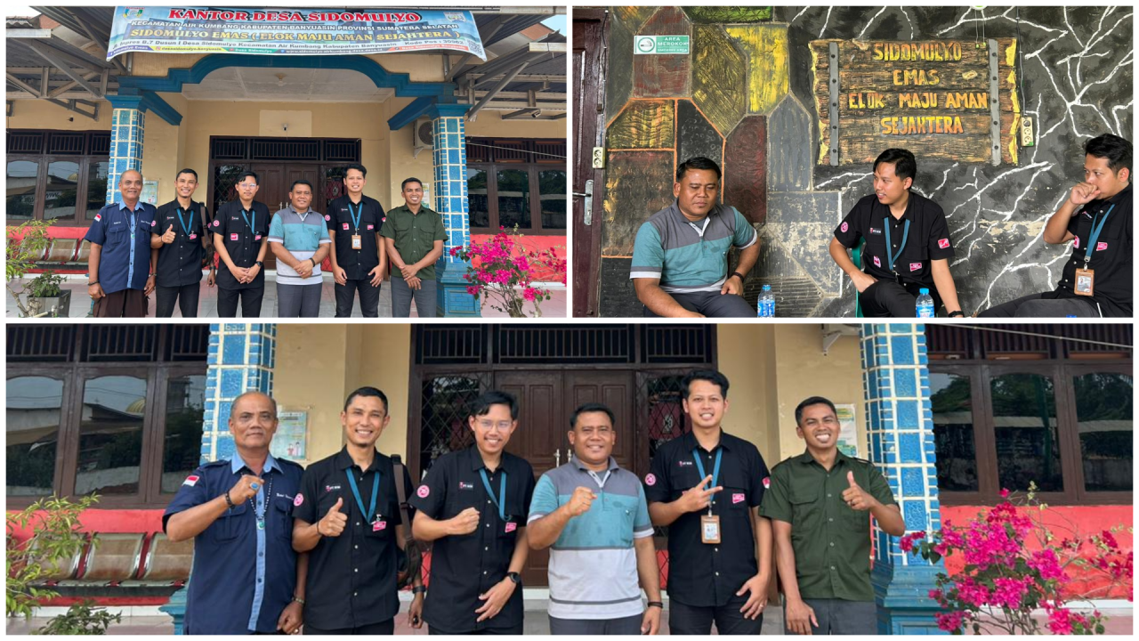 Kunjungan Pimpinan PT Djarum Cabang Palembang ke Desa Sidomulyo