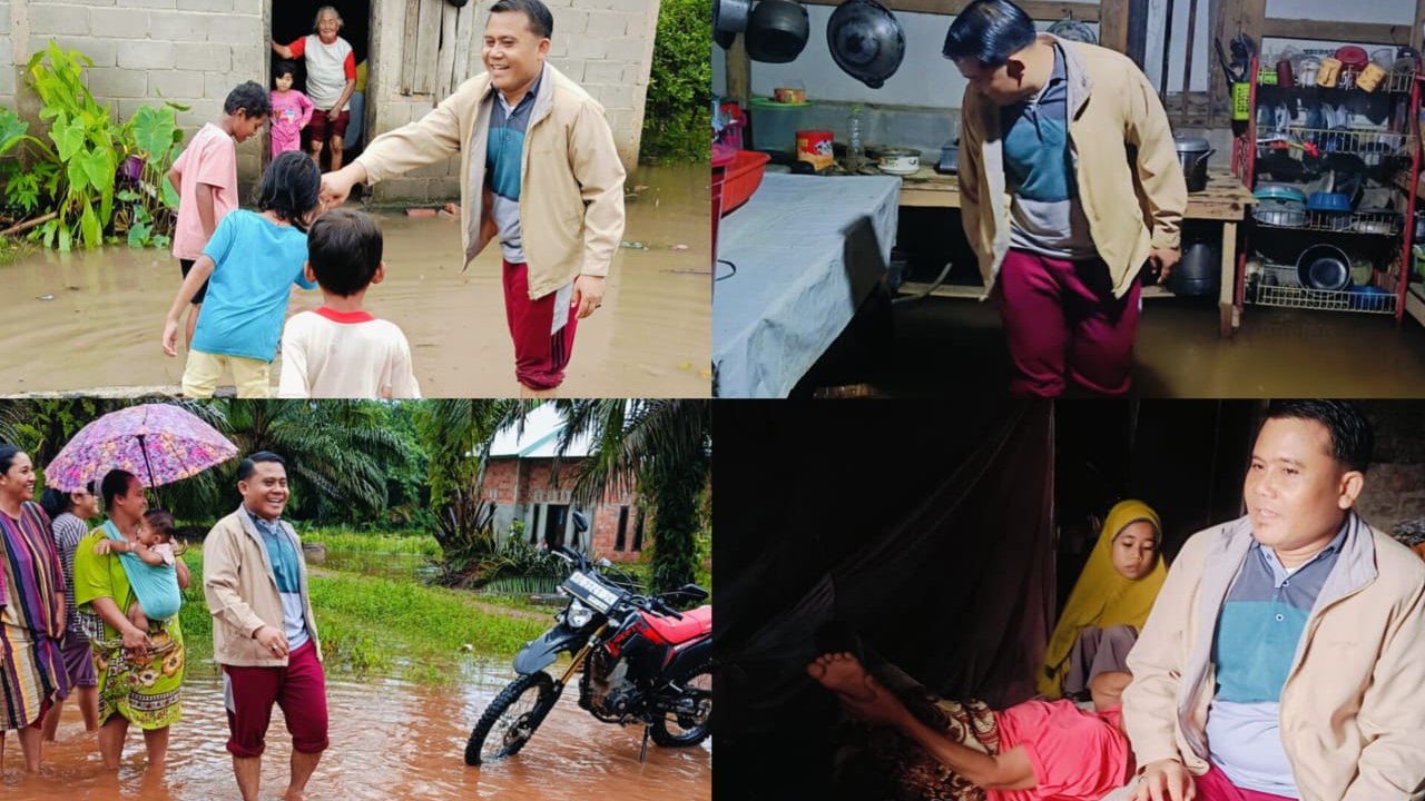 Bapak Rahmat, Sp: Kepedulian dan Tindakan Cepat Bapak Kades Sidomulyo dalam Membantu Warga Terdampak Banjir