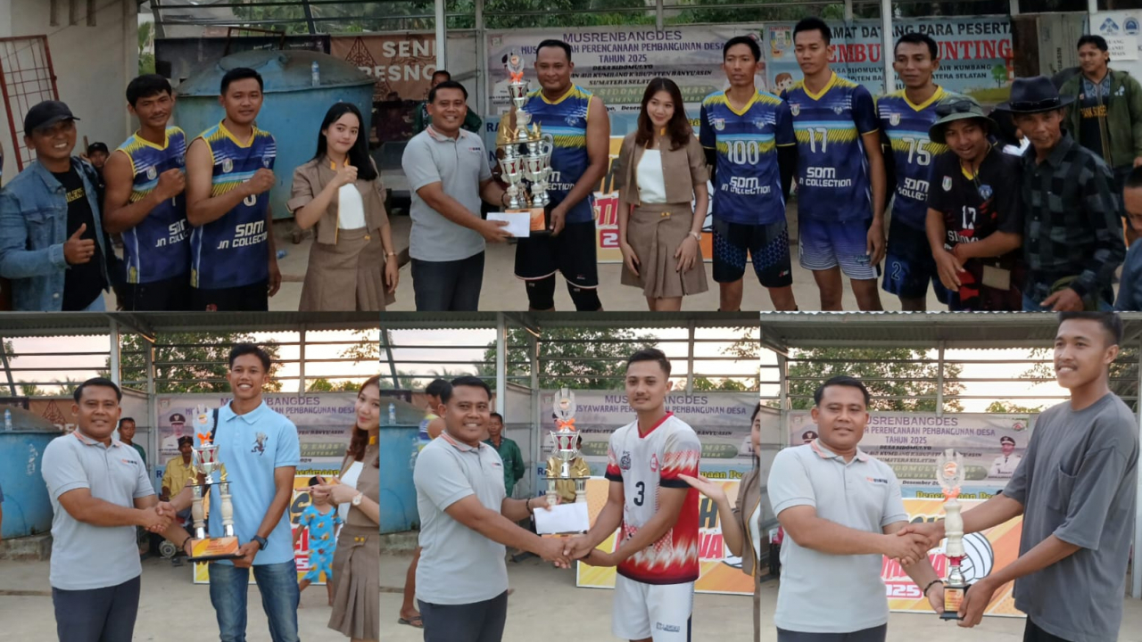 Turnamen Voli "Sidomulyo CUP" Resmi Ditutup: Sukses Bersama Smash Istimewa di Desa Sidomulyo