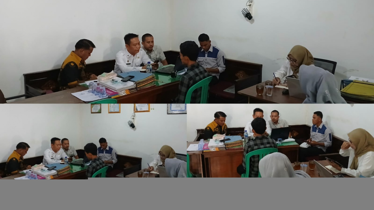 Kepala Desa Rahmat, S.P Terima Kunjungan Kadis PMD Banyuasin untuk Pengecekan Kesiapan Lomba Desa Tingkat Provinsi